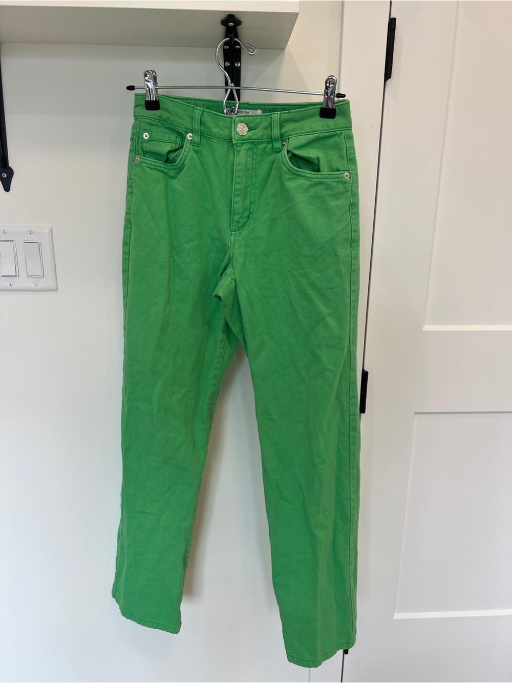 Garage Bright Green Wide Leg Jeans